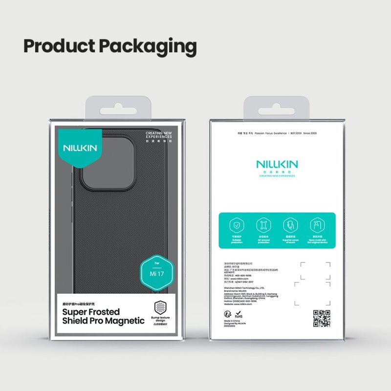 Nillkin Super Frosted PRO Magnetic Zadní Kryt pro Xiaomi 17 Black - obrázek č. 2