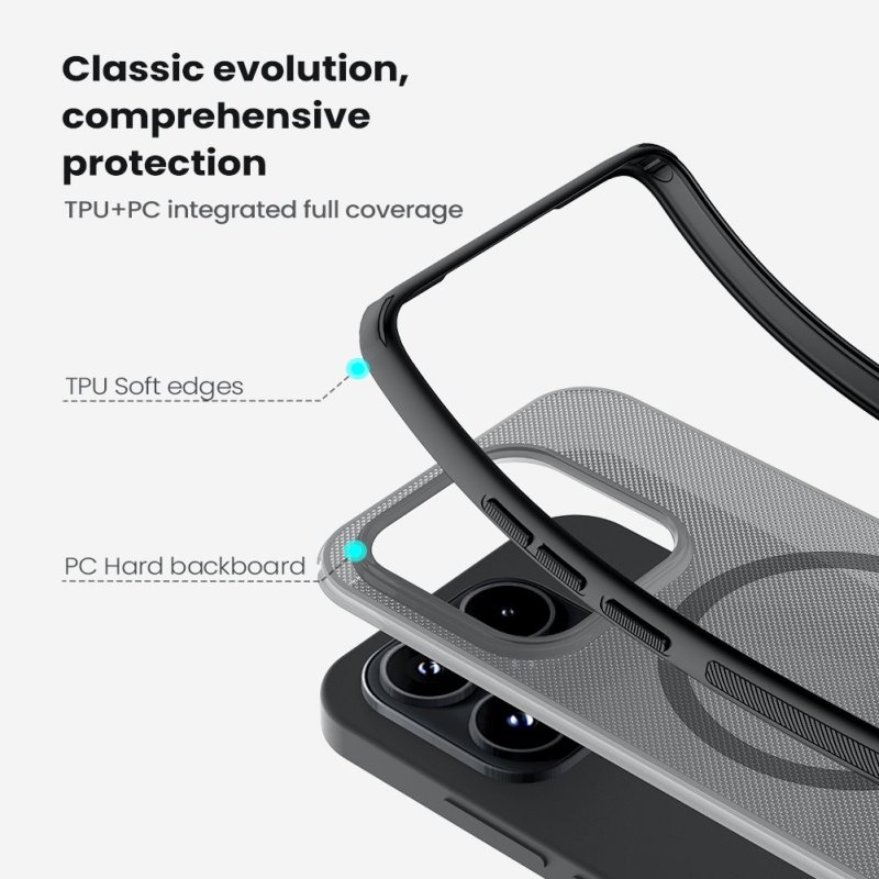 Nillkin Super Frosted PRO Magnetic Zadní Kryt pro Xiaomi 17 Transparent Black - obrázek č. 3