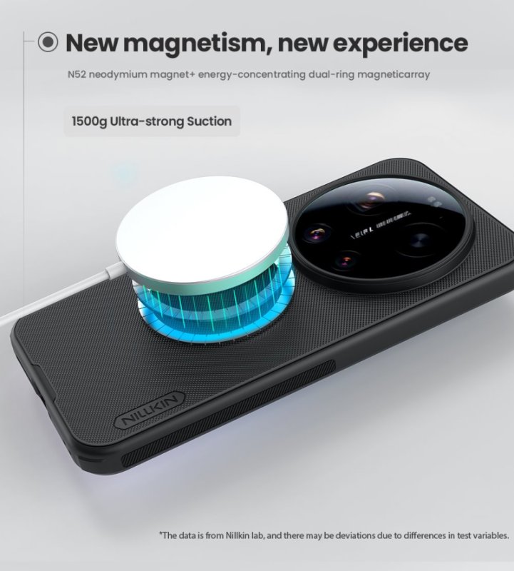 Nillkin Super Frosted PRO Magnetic Zadní Kryt pro Xiaomi 17 Ultra Black - obrázek č. 6