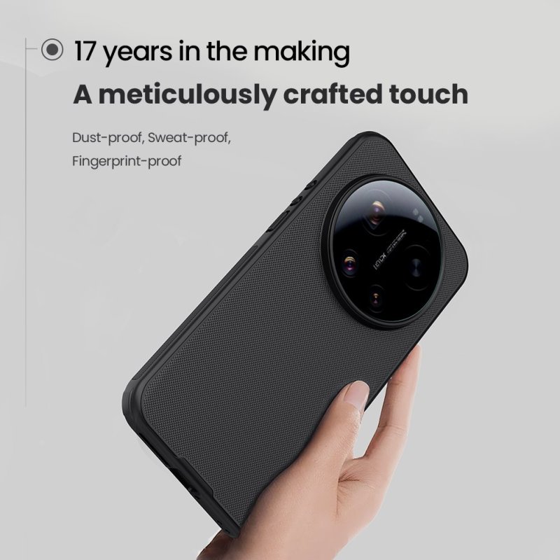Nillkin Super Frosted PRO Magnetic Zadní Kryt pro Xiaomi 17 Ultra Black - obrázek č. 5