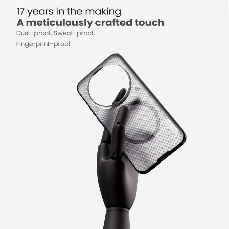 Nillkin Super Frosted PRO Magnetic Zadní Kryt pro Xiaomi 17 Ultra Transparent Black - obrázek č. 3