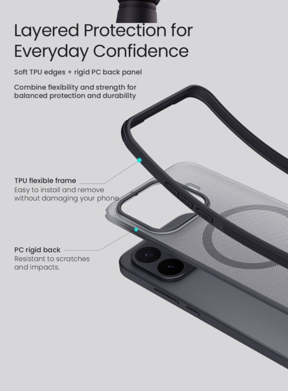 Nillkin Super Frosted PRO Magnetic Zadní Kryt pro Xiaomi 17T Black - obrázek č. 5