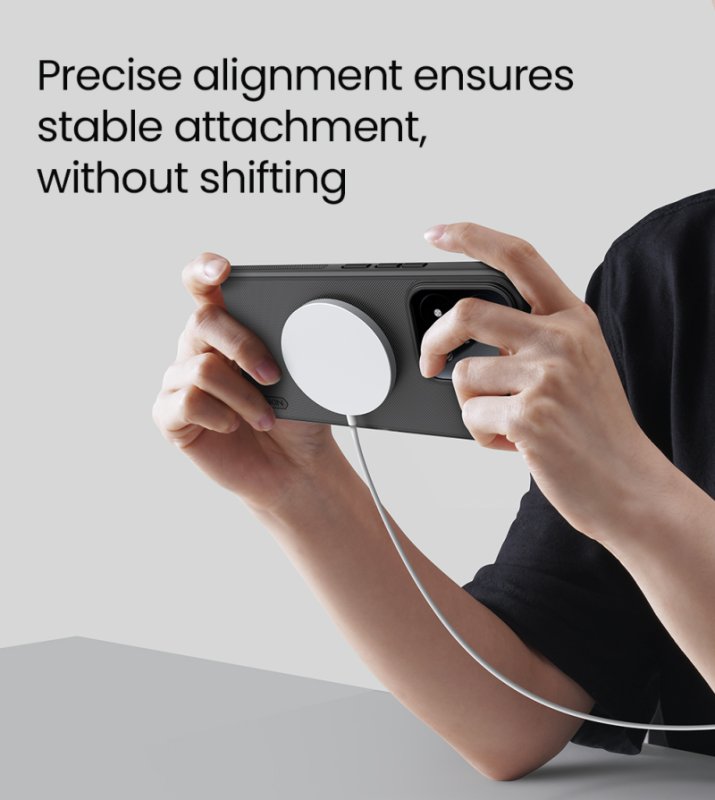 Nillkin Super Frosted PRO Magnetic Zadní Kryt pro Xiaomi 17T Pro Transparent Black - obrázek č. 6