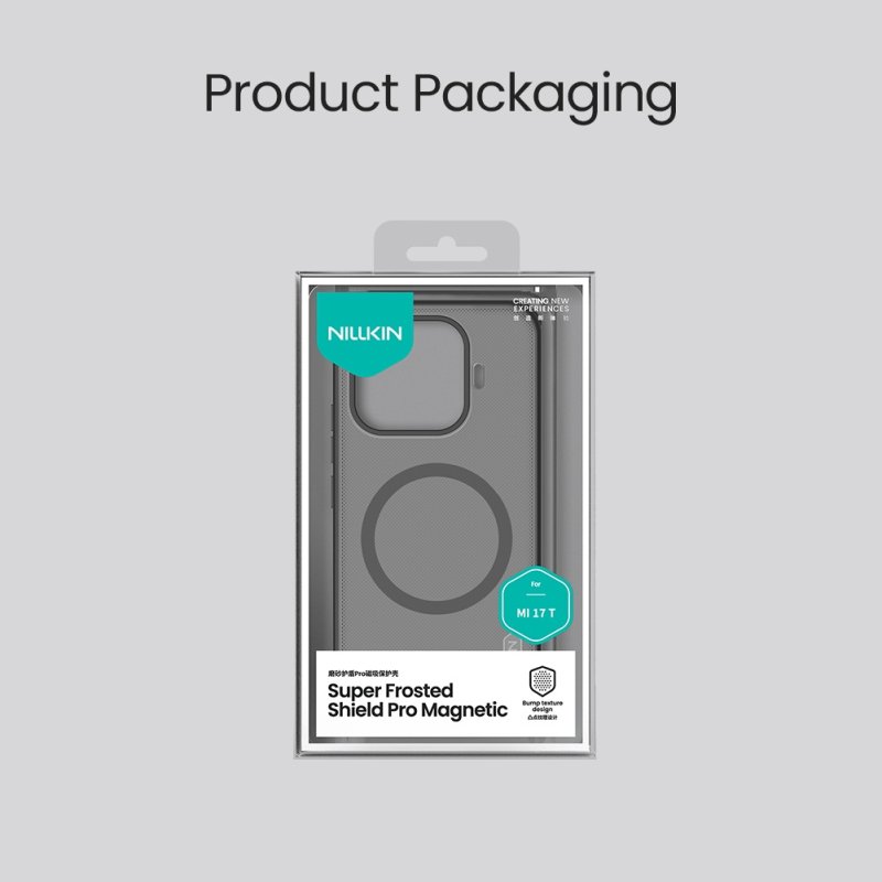 Nillkin Super Frosted PRO Magnetic Zadní Kryt pro Xiaomi 17T Transparent Black - obrázek č. 1