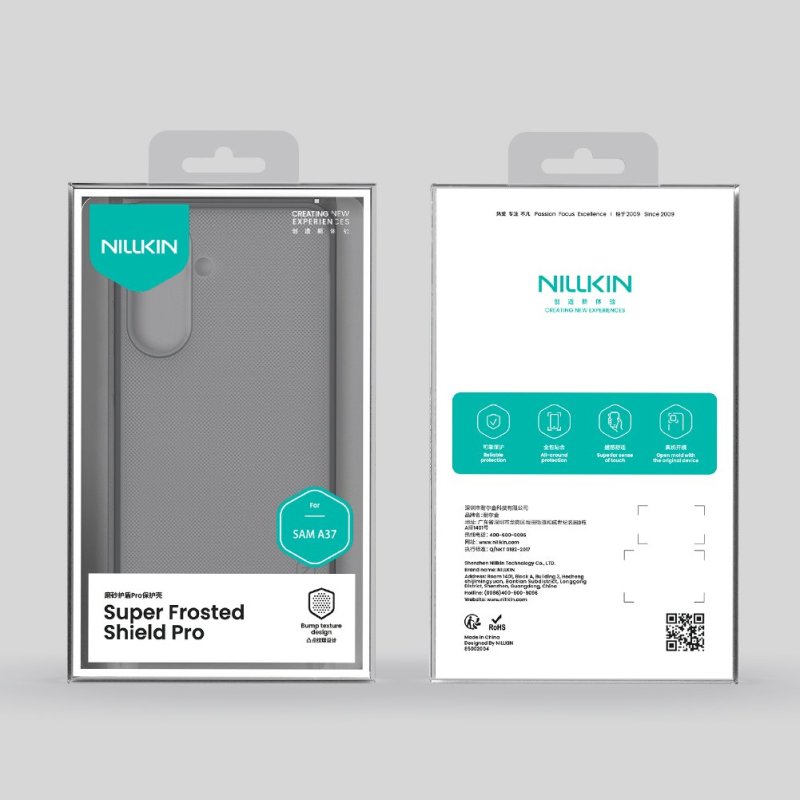 Nillkin Super Frosted PRO Zadní Kryt pro Samsung Galaxy A37 Transparent Black - obrázek č. 1