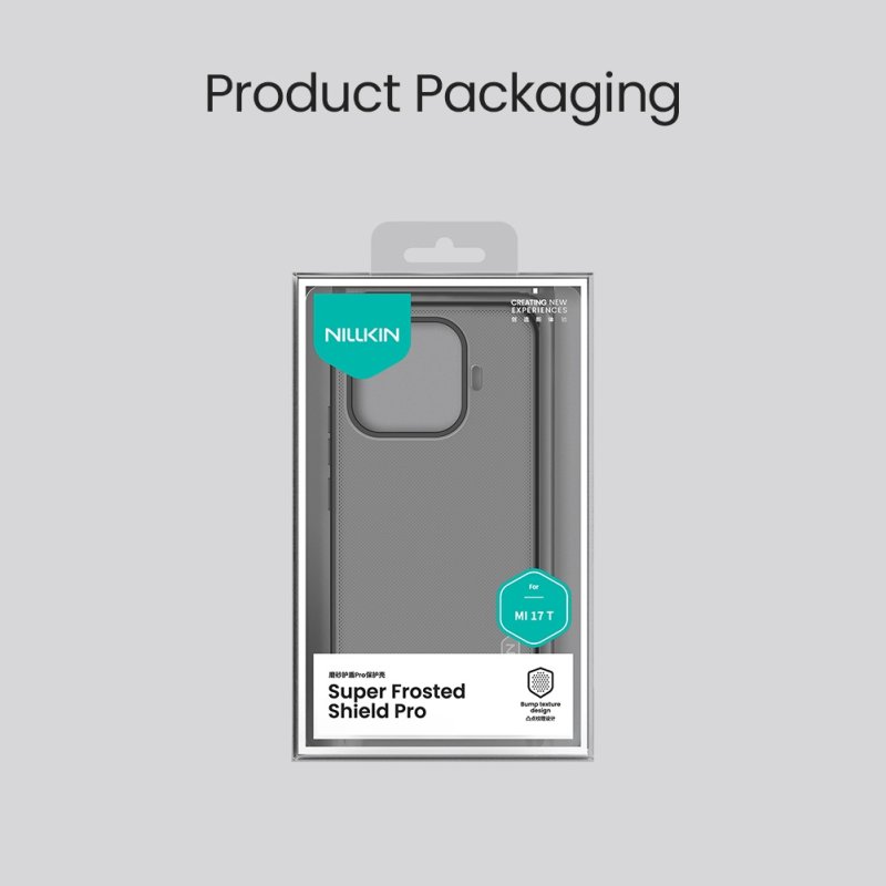 Nillkin Super Frosted PRO Zadní Kryt pro Xiaomi 17T Transparent Black - obrázek č. 1