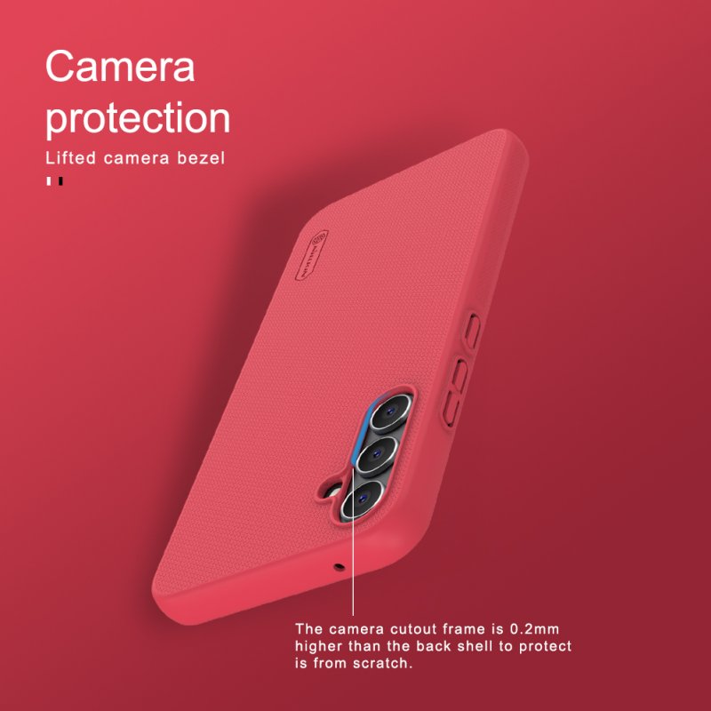 Nillkin Super Frosted Zadní Kryt pro Samsung Galaxy A34 5G Red - obrázek č. 5