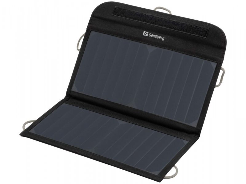 Sandberg Solar Charger 13W 2xUSB, solární nabíječka, černá - obrázek produktu