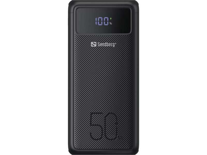 Sandberg Powerbank USB-C PD 130W 50000 černá - obrázek č. 1