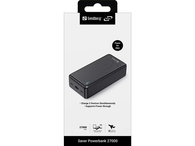 Sandberg Saver Powerbank 27000 - obrázek č. 3