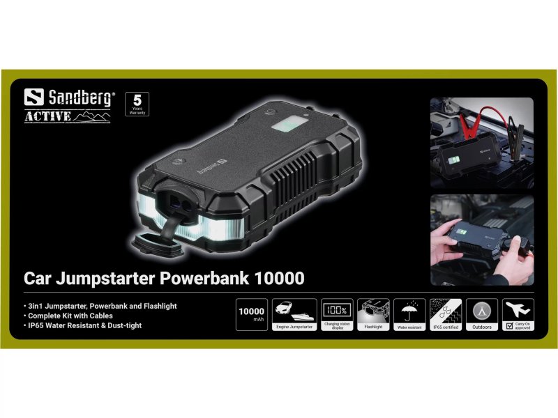 Sandberg Car Jumpstarter Powerbank 10000 - obrázek č. 3
