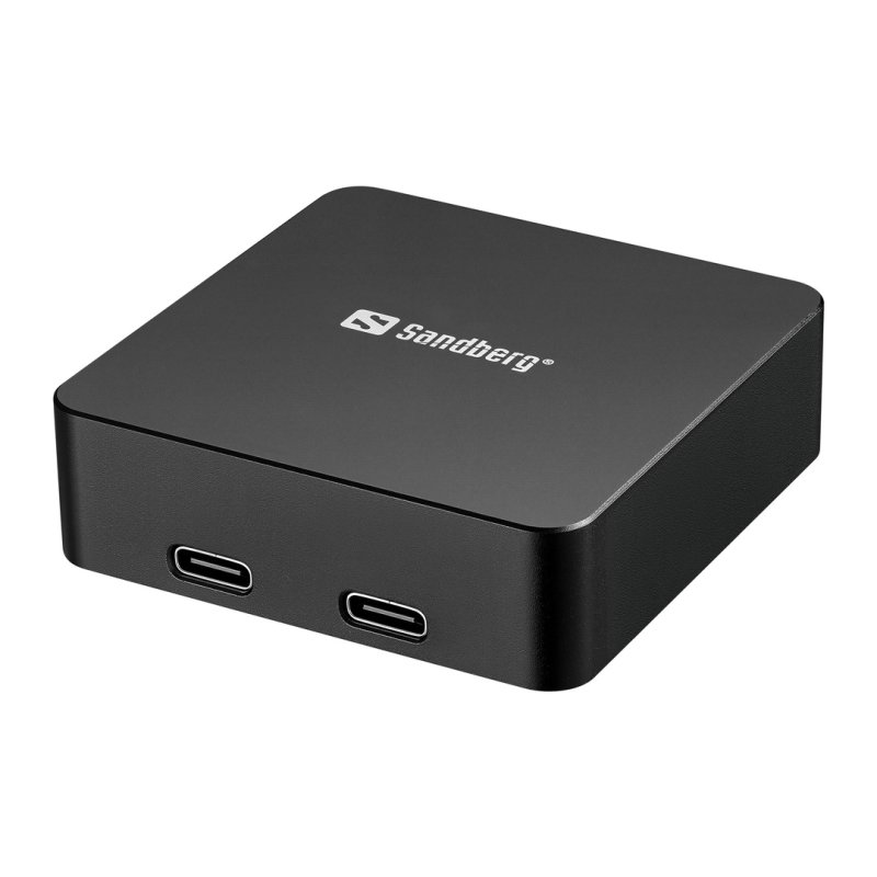 Sandberg 3in1 Magnet Powerbank 5000 mAh, magnetická powerbanka s bezdrátovým nabíjením, černá - obrázek produktu
