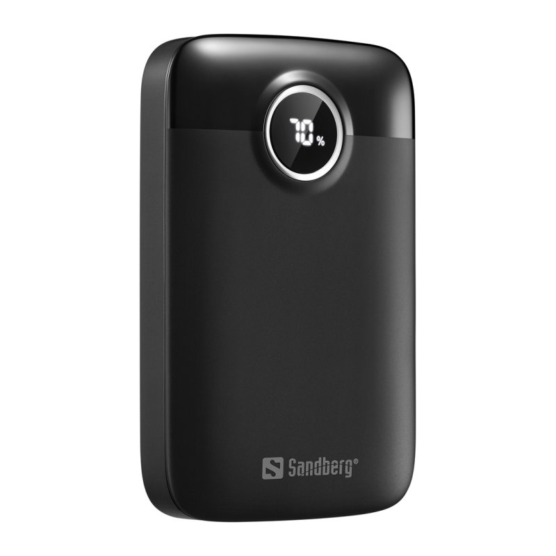 Sandberg SemiSolidState Powerbank 5000 mAh PD20W, kompaktní powerbanka, černá - obrázek č. 2