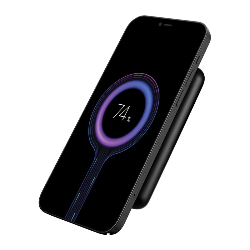 Sandberg SemiSolidState Magnet Powerbank 10000 mAh PD20W, magnetická powerbanka, černá - obrázek č. 1