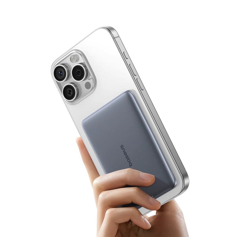 Baseus PicoGo AM41 20W Magnetická Powerbanka 5000mAh Natural Titanium - obrázek č. 1