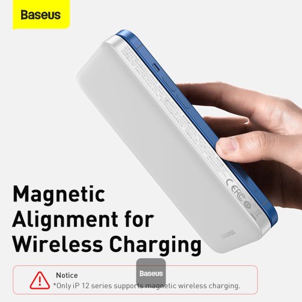 Baseus bezdrátová power banka 10000mAh 20W bílá - obrázek č. 4