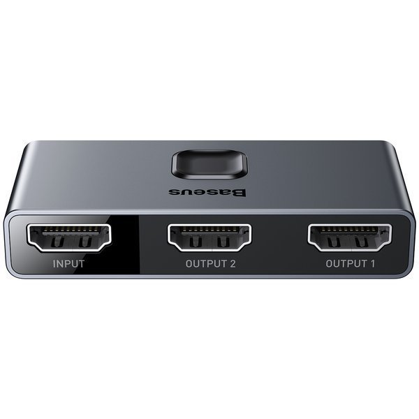 Baseus HDMI rozbočovač Matrix HDMI Splitter 2v1/ 1v2 šedý - obrázek č. 2