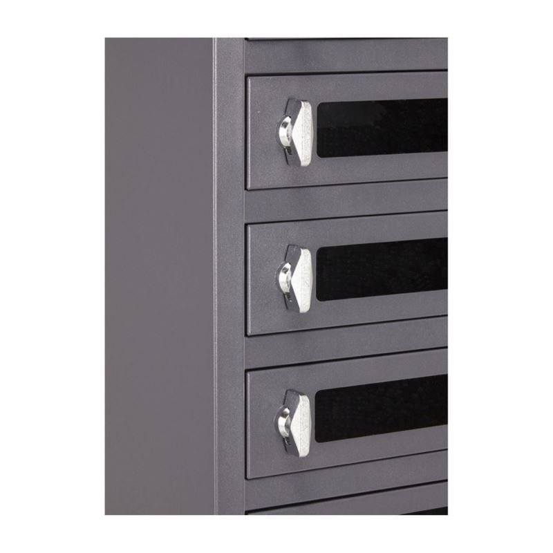 PORT NAOTIC itLocker 15 Tablets, nabíjecí skříň pro tablety, uzamykání visacím zámkem, šedá - obrázek č. 1