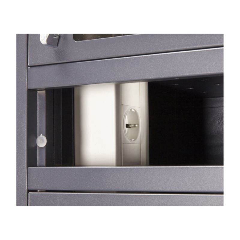 PORT NAOTIC itLocker 15 Tablets, nabíjecí skříň pro tablety, integrovaný zámek na klíč, šedá - obrázek č. 2