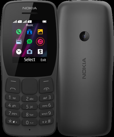 Nokia 110 Dual SIM  černý - obrázek produktu