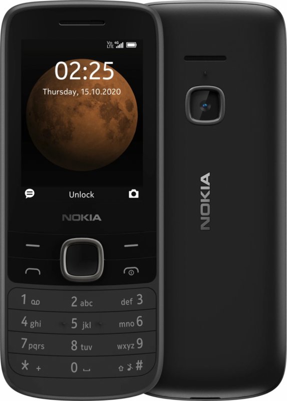 Nokia 225 4G Dual Sim Black - obrázek produktu