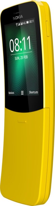 Nokia 8110 4G Dual SIM Yellow - obrázek č. 1