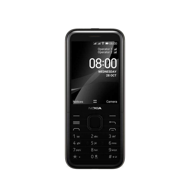 Nokia 8000 4G Dual SIM Black - obrázek produktu