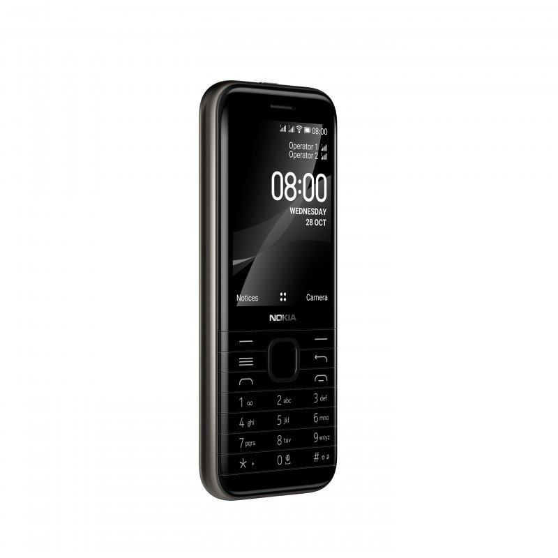 Nokia 8000 4G Dual SIM Black - obrázek č. 2