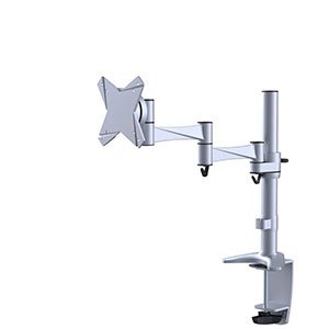 NewStar Flat stolní držák na PC monitor 10-30", 9 kg, VESA 75x75 nebo 100x100 mm, stříbrný - obrázek č. 1