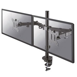 NewStar Flat Screen držák na 2 PC monitory 10-32", 8kg, VESA 75x75 nebo 100x100 mm, černý - obrázek produktu