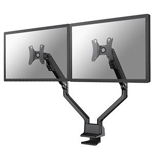 NewStar Flat Screen držák na 2 PC monitory 10-32", 2-8 kg, VESA 75x75 nebo 100x100 mm, černý - obrázek produktu