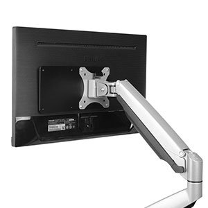 NewStar tenký držák pro PC monitor nosnost 3kg, černý, VESA 50,100 a 150 - obrázek produktu