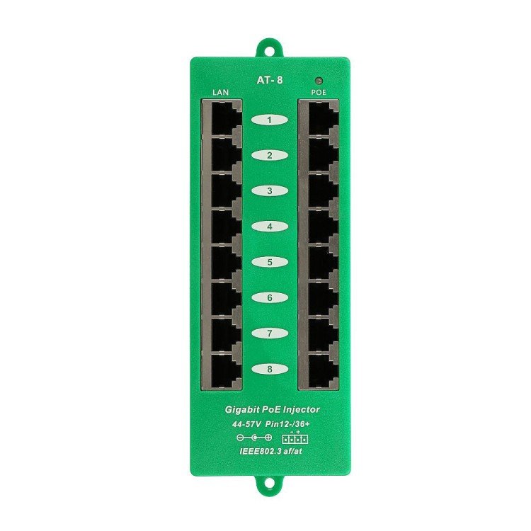 POE-PAN8-GBATF 802.3af / at GB stíněný 8port Poe - obrázek produktu