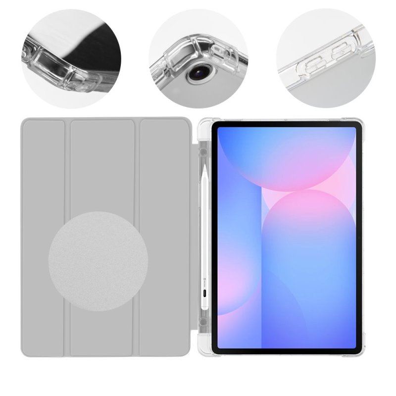 OBAL:ME MistyTab Pouzdro pro Samsung Galaxy Tab S10 Lite / S9 / S9 FE / S10 FE Light Gray - obrázek č. 1