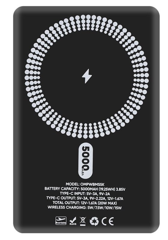 OBAL:ME MagNetix Powerbanka 5000mAh Black - obrázek č. 4