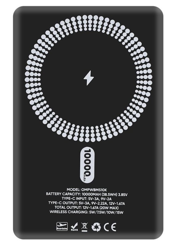 OBAL:ME MagNetix Powerbanka 10000mAh Black - obrázek č. 4