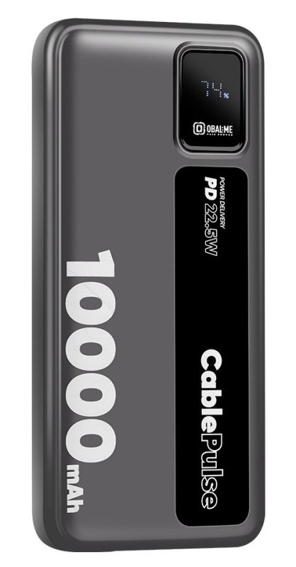 OBAL:ME CablePulse Powerbanka 10000mAh 22,5W Black - obrázek č. 1