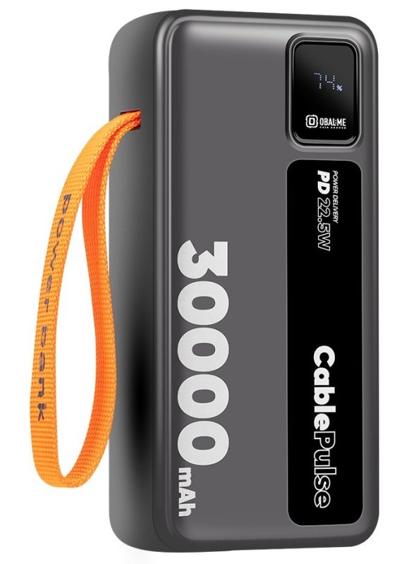 OBAL:ME CablePulse Powerbanka 30000mAh 22,5W Black - obrázek č. 3