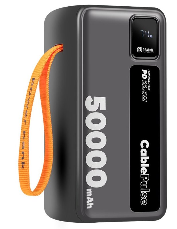 OBAL:ME CablePulse Powerbanka 50000mAh 22,5W Black - obrázek č. 2