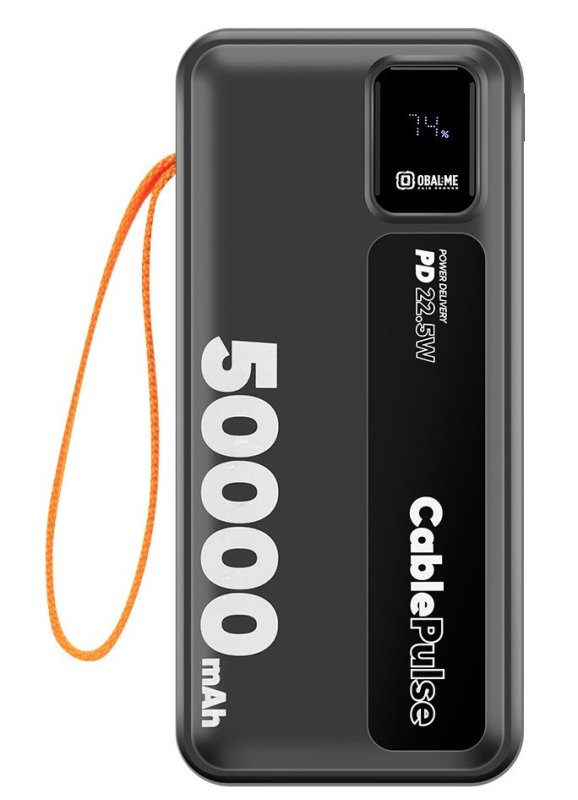 OBAL:ME CablePulse Powerbanka 50000mAh 22,5W Black - obrázek č. 1