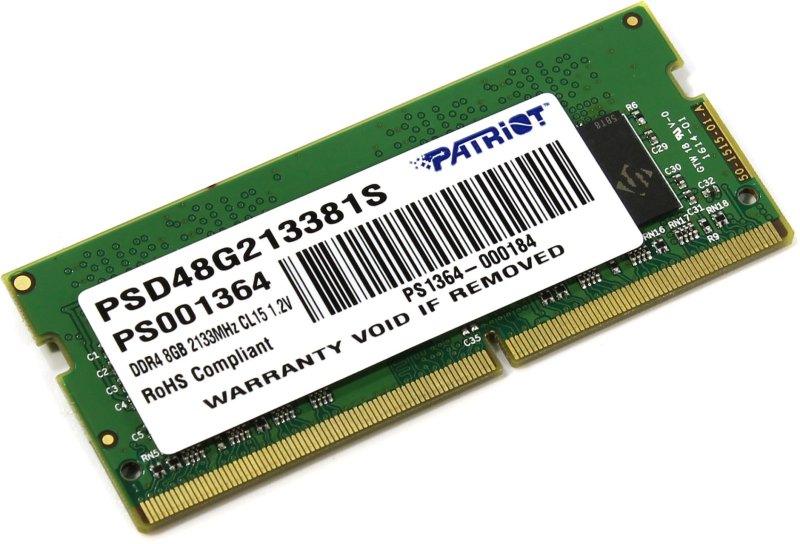 SO-DIMM 8GB DDR4-2133MHz Patriot CL15 SR - obrázek produktu