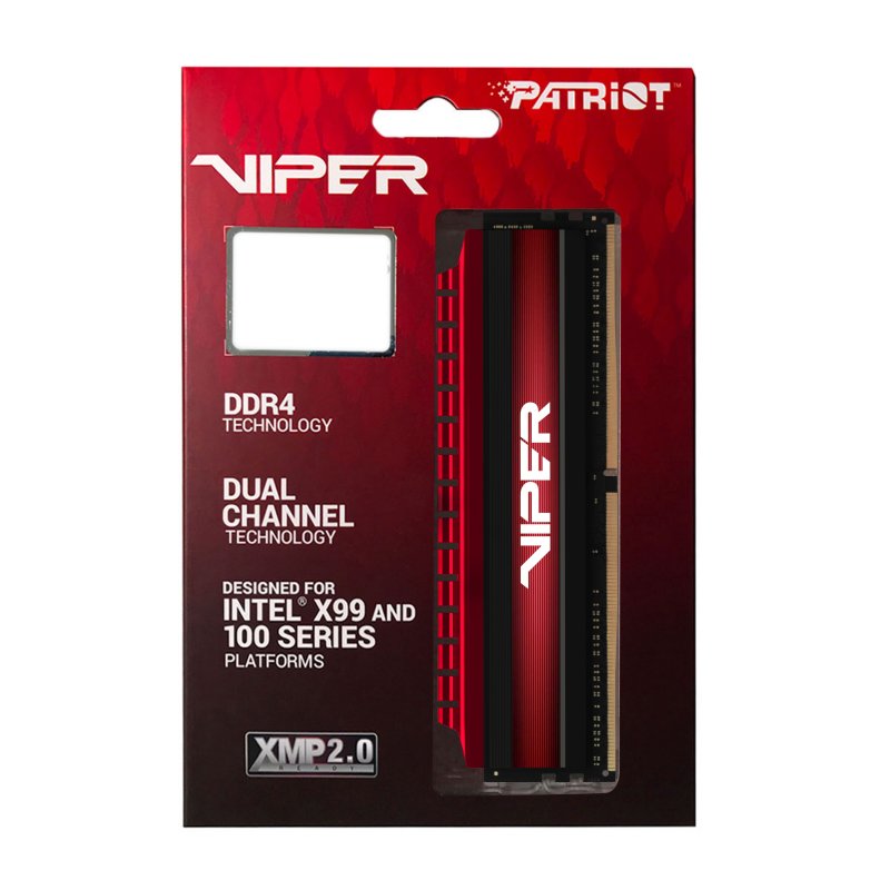 Patriot Viper 4/ DDR4/ 32GB/ 3200MHz/ CL16/ 2x16GB/ Red - obrázek č. 2