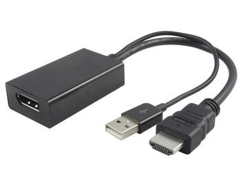 PremiumCord  adaptér HDMI to  DisplayPort  Male/ Female s napájením z USB - obrázek produktu