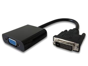 PremiumCord převodník DVI-D na VGA s krátkým kabelem - černý - obrázek produktu