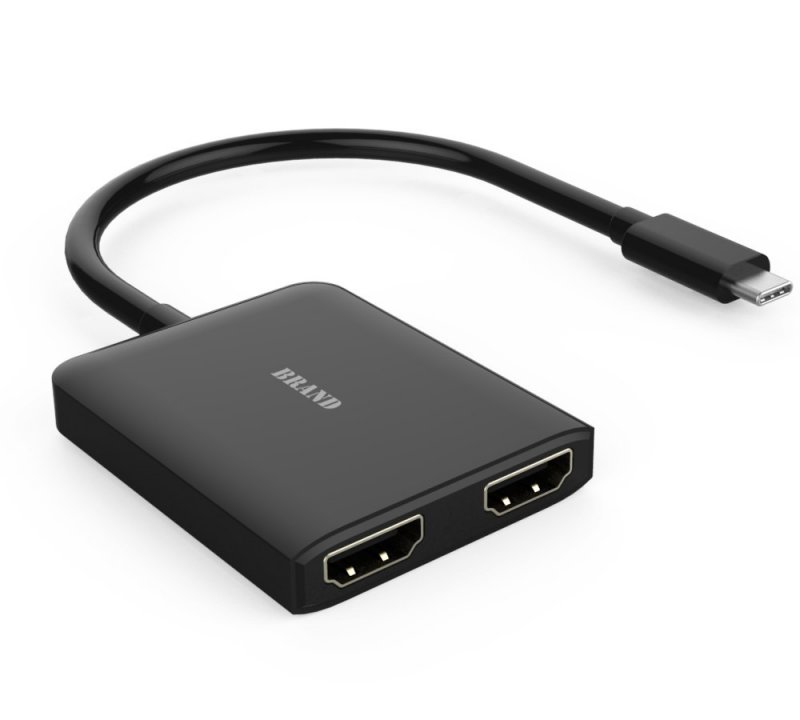 PremiumCord MST Adaptér USB3.1 typ-C - 2x HDMI, rozšíření+zrcadlení+2 obrazy - obrázek produktu