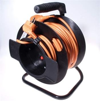 PremiumCord Prodlužovací kabel 230V 50m buben, průřez vodiče 3x1,5mm2, 1x zásuvka - obrázek produktu