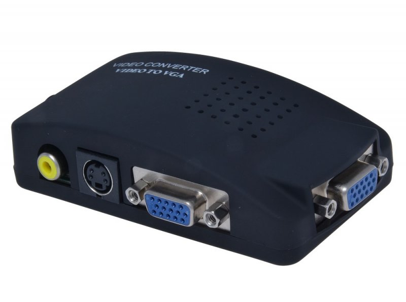 PremiumCord Převodník kompozitního signálu s-video/ cinch na VGA signál (DB15F) - obrázek produktu