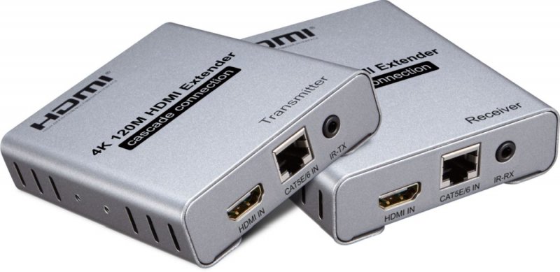 PremiumCord 4K HDMI kaskádovací extender na 120m přes Cat5/ 6, bez zpoždění - obrázek produktu