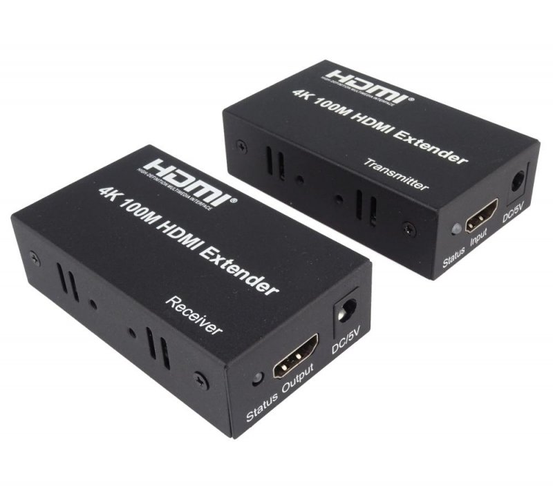 PremiumCord 4K HDMI extender na 100m přes jeden kabel Cat5e/ Cat6 - obrázek produktu