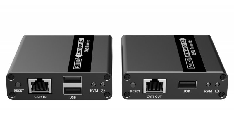 PremiumCord HDMI KVM extender FULL HD 1080p na 70m s přenosem USB - obrázek č. 1